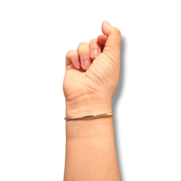 Vintage Alpaca Mexico Silver Blue Abalone Shell Mother-of-Pearl Flower Bracelet - Picture 2 of 14